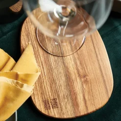 2 Bandejas mantequilla Raw 14x19 cm teca, marrón