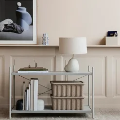 2 Cajas de almacenaje de cartón con tapa Ferm, marrón