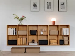 4 Cajas de almacenamiento Pulp 23x32 cm, Natural Brown