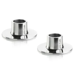 2 Candelabros ester & erik brillante, acero inoxidable