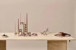 3 Candelabros STOFF Nagel, Bronzed brass