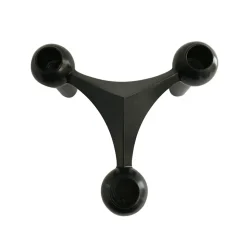 3 Candelabros STOFF Nagel, negro