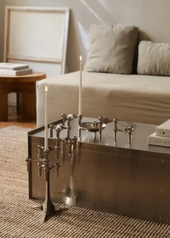 3 Candelabros STOFF Nagel, cromo