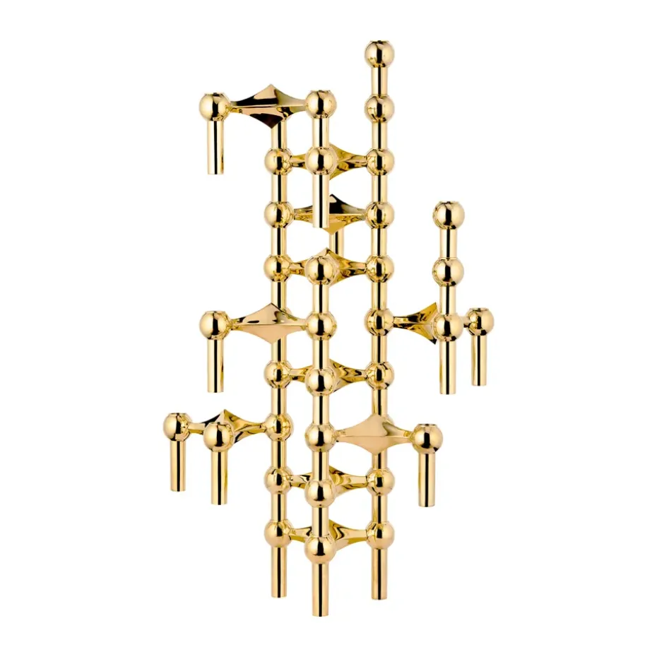 3 Candelabros STOFF Nagel, latón