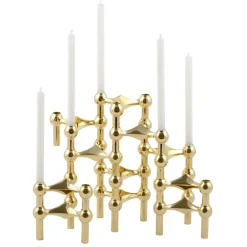 3 Candelabros STOFF Nagel, latón