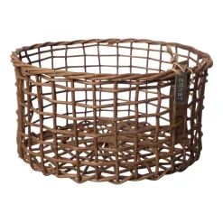 4 Cestas de bambú Ernst, marrón oscuro