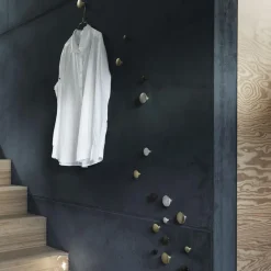 5 Colgadores The Dots, metal, negro