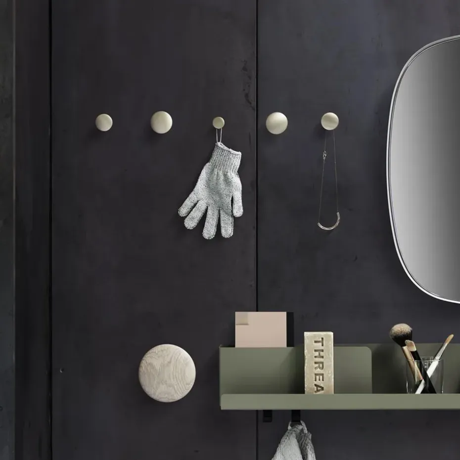 5 Colgadores The Dots, metal, latón