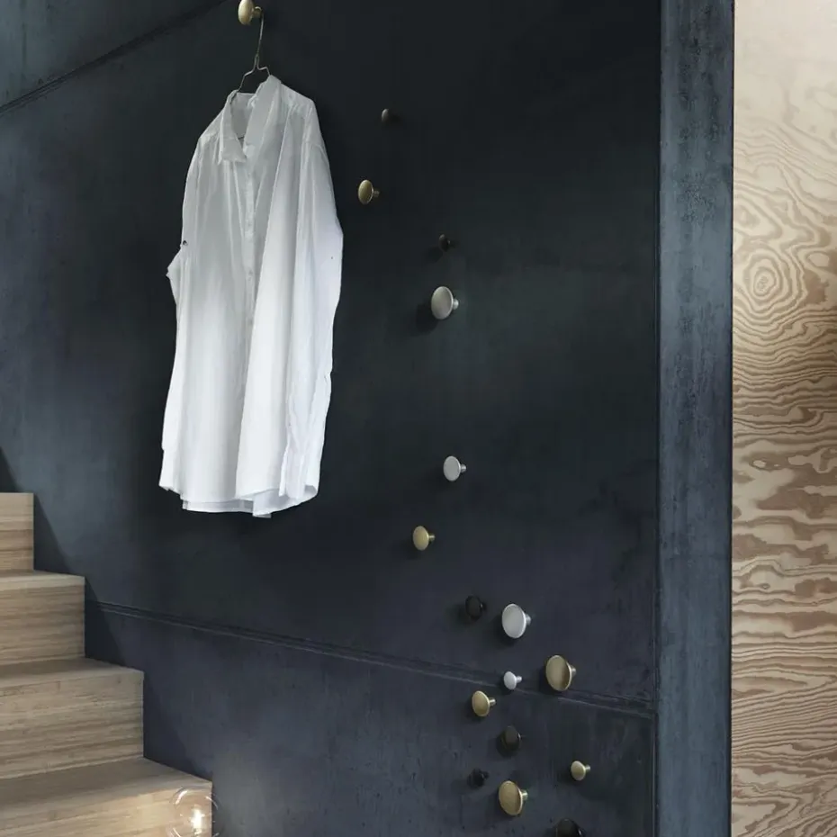 5 Colgadores The Dots, metal, aluminio