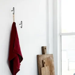 2 Ganchos de pared Moebe small, negro