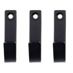 3 Ganchos Thapsus, Acabado negro cepillado