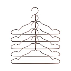 5 Perchas Alu, bronce