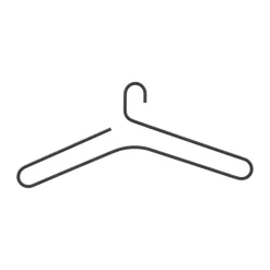 5 Perchas Smooth, Black