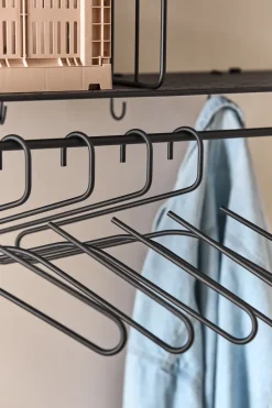 5 Perchas Smooth, Black