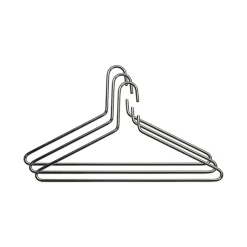 3 Perchas Triangel, cromo