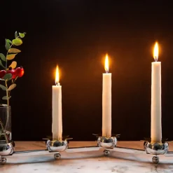 5 Portectores de vela Constella estrellas, Latón