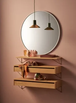 2 Soportes para balda Pythagoras, latón