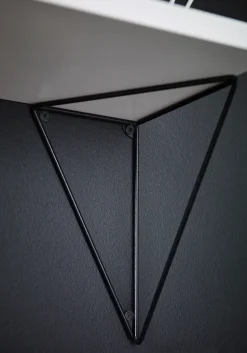 2 Soportes para balda Pythagoras, negro