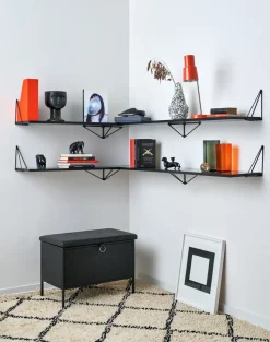 2 Soportes para balda Pythagoras, negro