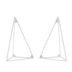 2 Soportes para balda Pythagoras, blanco