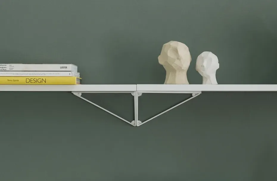 2 Soportes para balda Pythagoras, blanco