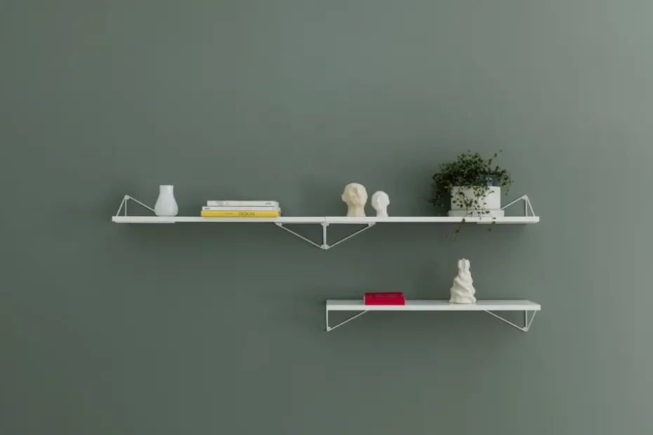 2 Soportes para balda Pythagoras, blanco