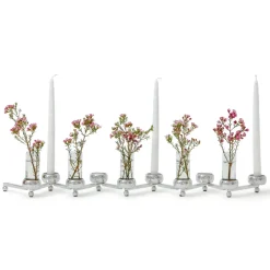 5 Tubos de vidrio para candelabro Constella, transparente
