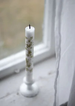 2 Velas alagargadas Slåpeblom, verde