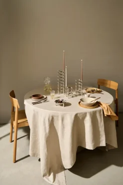 6 Velas cónicas STOFF de ester & erik, Soft brown