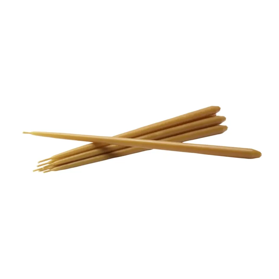 6 Velas cónicas STOFF de ester & erik, Amber