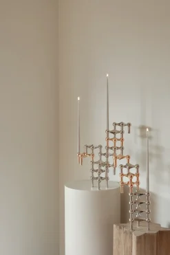 6 Velas cónicas STOFF de ester & erik, Sand