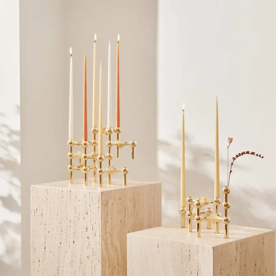 6 Velas cónicas STOFF de ester & erik, Ginger