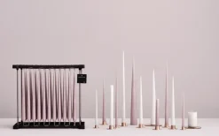 2 Velas ester & erik 37 cm lacado, Old rose 39