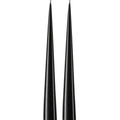 2 Velas ester & erik 37 cm lacado, Raw black 75-0