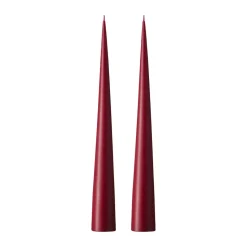 2 Velas ester & erik 37 cm mate, Deep wine 44/2