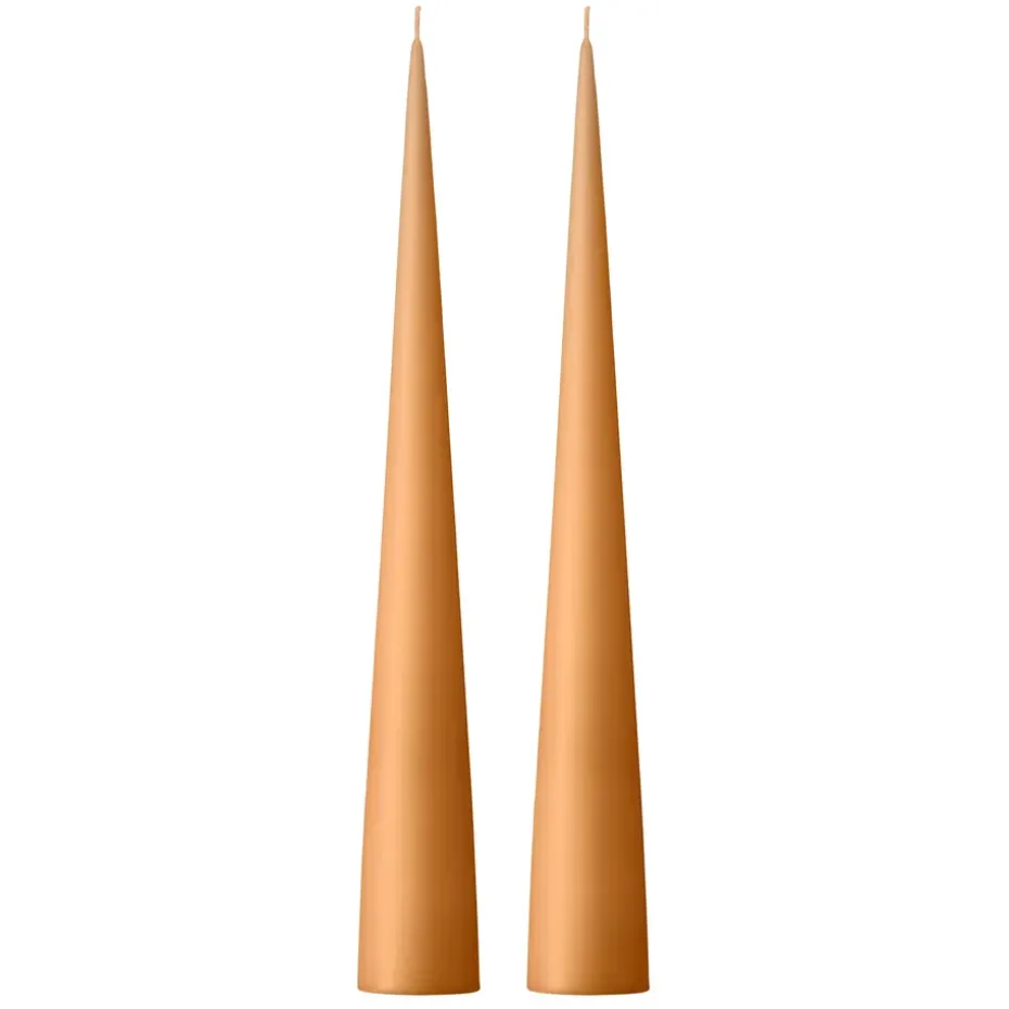 2 Velas ester & erik 37 cm mate, albaricoque oscuro 19