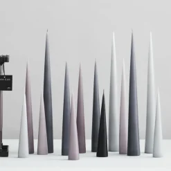 2 Velas ester & erik 37 cm mate, Dark slate 74