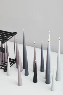 2 Velas ester & erik 37 cm mate, Dark slate 74