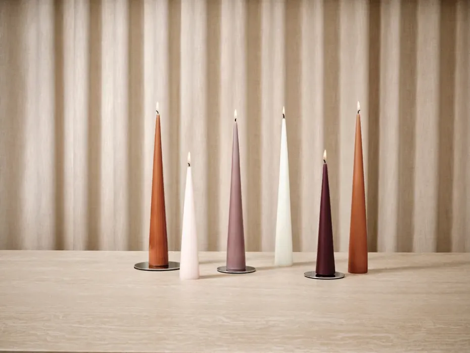 2 Velas ester & erik 37 cm mate, Winter rose 84