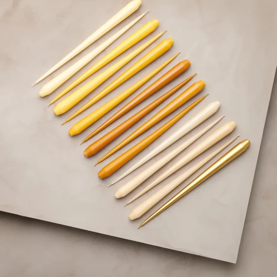 4 Velas ester & erik 32 cm metalico, Gold