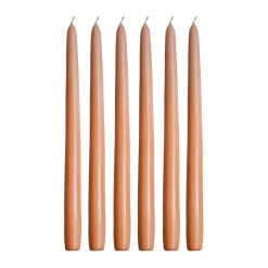 6 Velas Herrgårdsljus 30 cm, Albaricoque