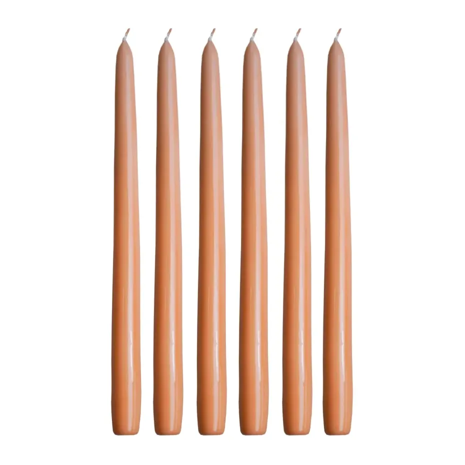 6 Velas Herrgårdsljus 30 cm, Albaricoque