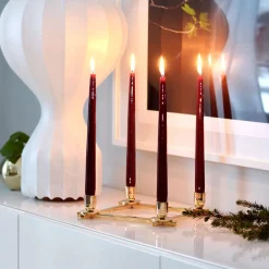 6 Velas Herrgårdsljus 30 cm, Borgoña brillo