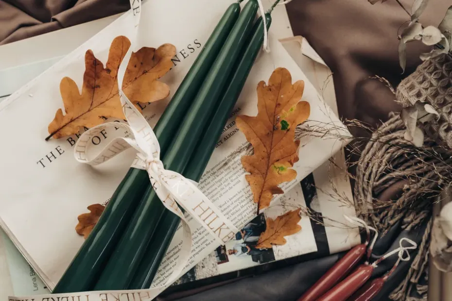 6 Velas Herrgårdsljus 30 cm, Verde oscuro