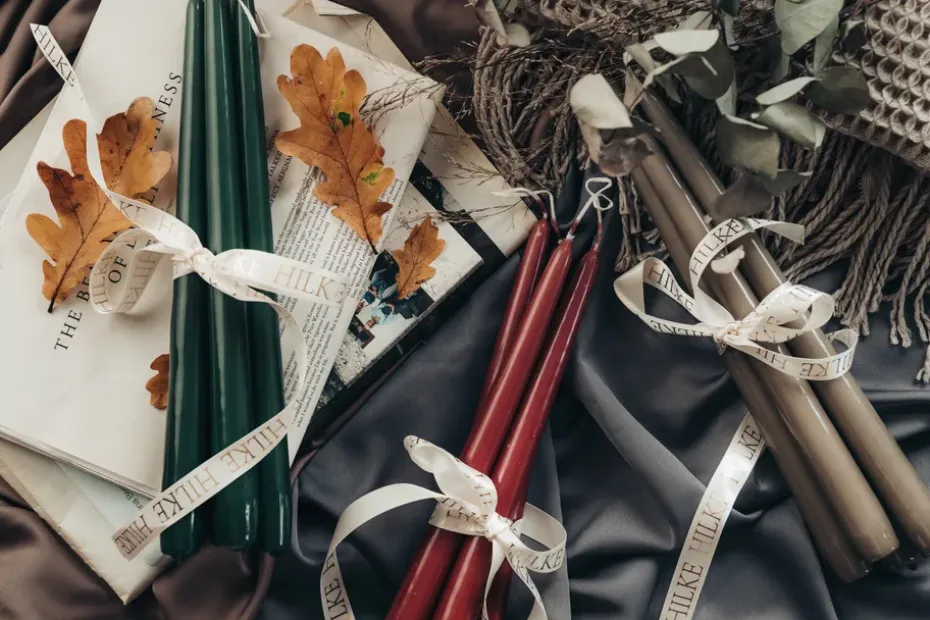 6 Velas Herrgårdsljus 30 cm, Verde oscuro