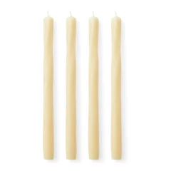4 Velas Twist 30 cm, Ivory