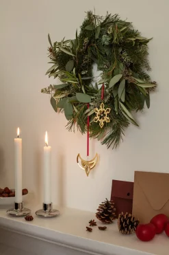 Adorno colgante de Navidad 2024, 2-pack, Chapado en paladio