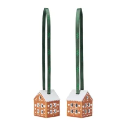 Adorno de Navidad 5 cm Gingerbread 2-pack, Marrón