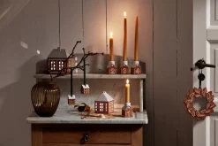 Adorno de Navidad 5 cm Gingerbread 2-pack, Marrón