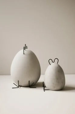 Adorno de pascua Heavy Hen hormigón, pequeño